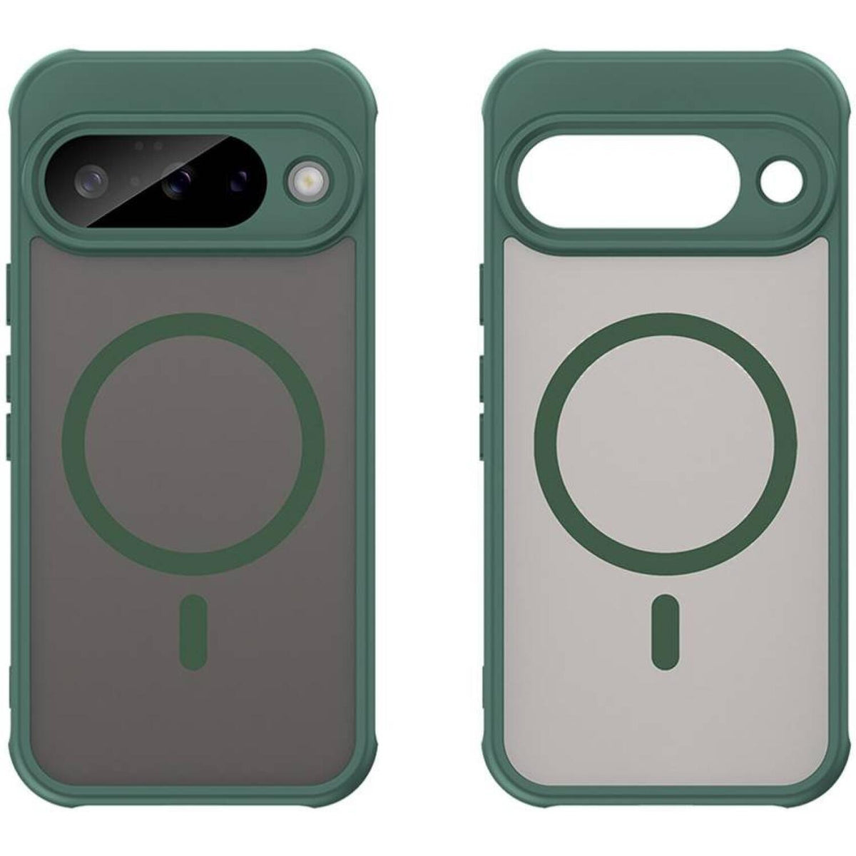 Θήκη Google Pixel 10 Techsuit HaloFrost II MagSafe Σκληρή Ημιδιάφανη με MagSafe - Green (5949419295803)