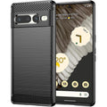 Θήκη Google Pixel 7 Pro Techsuit Carbon Silicone Σιλικόνης - Black (5949419018587)