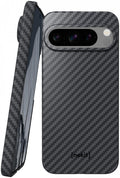 Θήκη Google Pixel 9 / 9 Pro - Nekit Fiber Σκληρή με MagSafe Aramid Fiber - 1mm - 1500D Kevlar - Black (8719246451997)