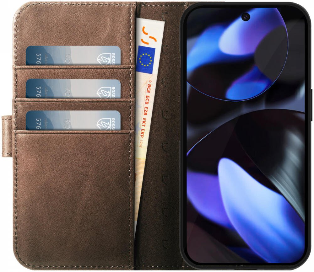 Θήκη Google Pixel 9 / 9 Pro Rosso Elite Δερμάτινο Πορτοφόλι με MagSafe - Brown (8719246461798)
