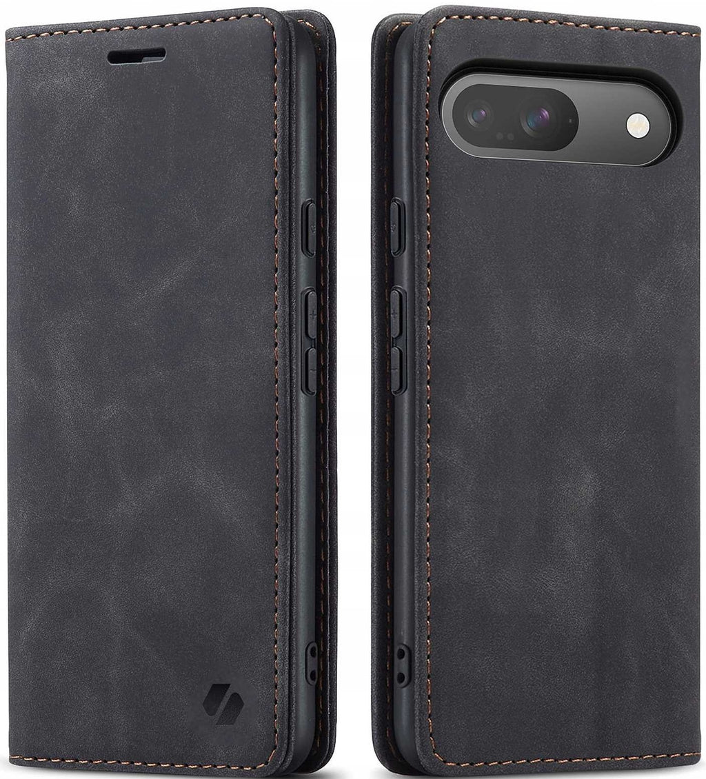 Θήκη Google Pixel 9 / 9 Pro - Spacecase Wallet Πορτοφόλι - Black (5905719111816)
