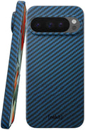 Θήκη Google Pixel 9 Pro XL Nekit Fiber Σκληρή με MagSafe Aramid Fiber 1mm 1500D Kevlar - Blue (8719246469718)