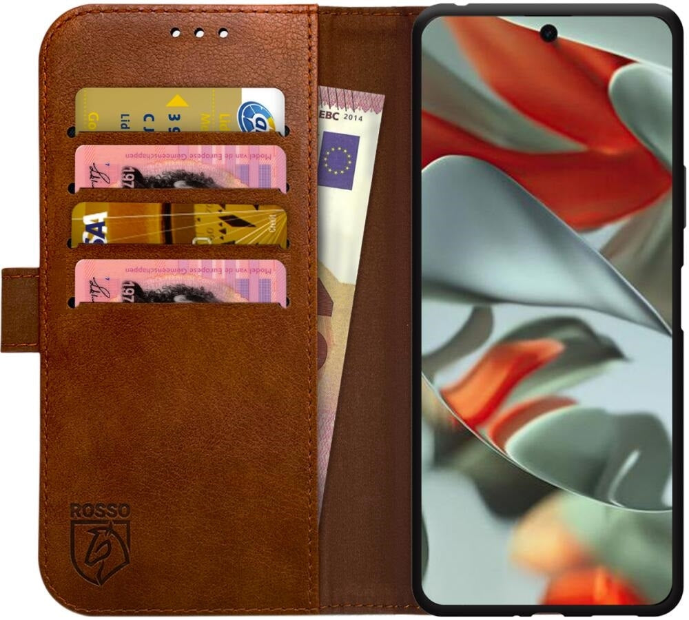Θήκη Google Pixel 9 Pro XL - Rosso Element PU Πορτοφόλι - Brown (8719246446368)