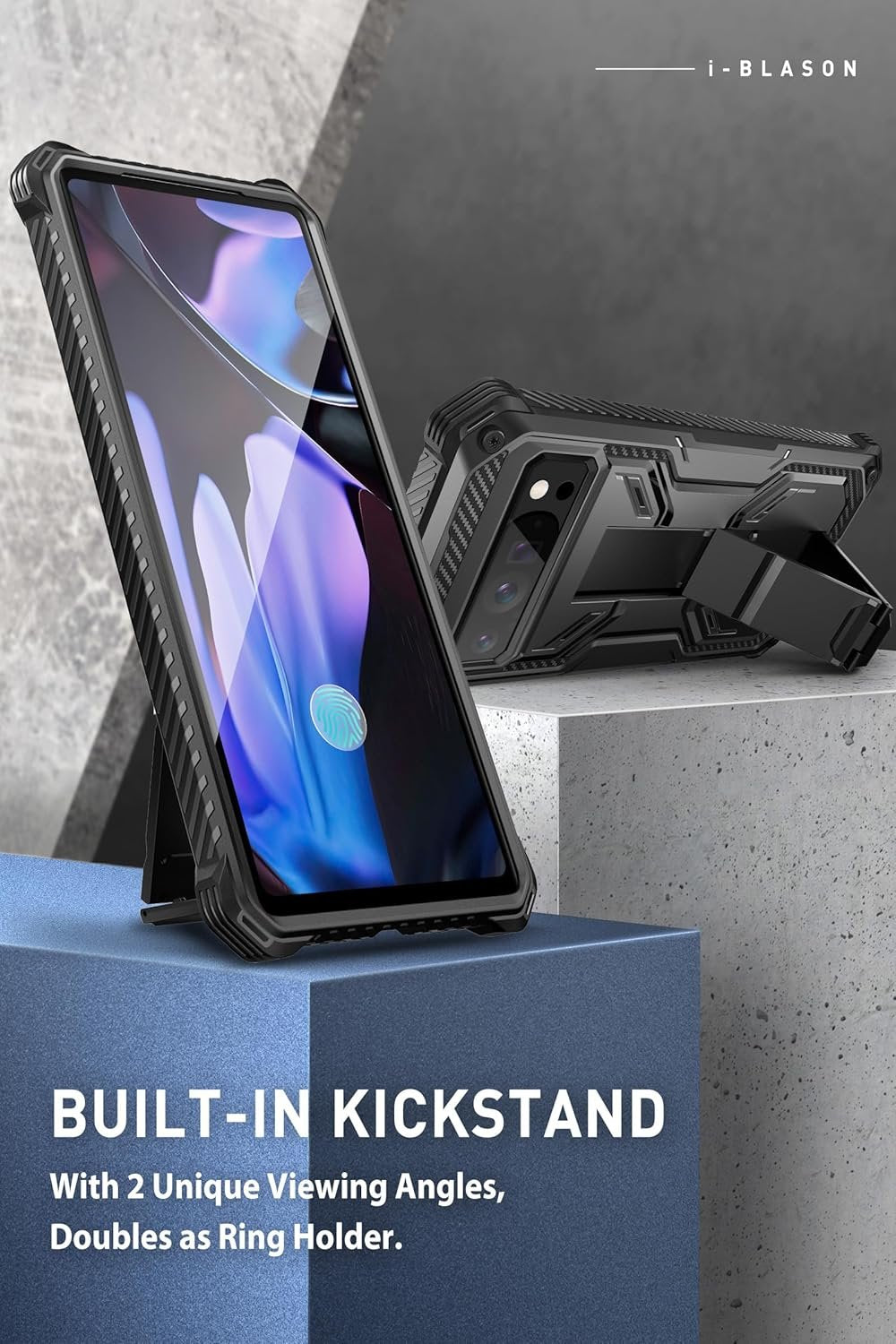 Θήκη Google Pixel 9 Pro XL Supcase i-Blason Armorbox Full Body 360° Ανθεκτική με KickStand - Black (843439151543)