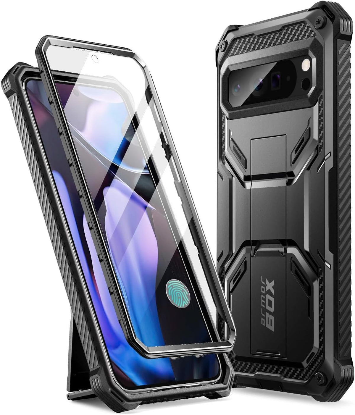 Θήκη Google Pixel 9 Pro XL Supcase i-Blason Armorbox Full Body 360° Ανθεκτική με KickStand - Black (843439151543)