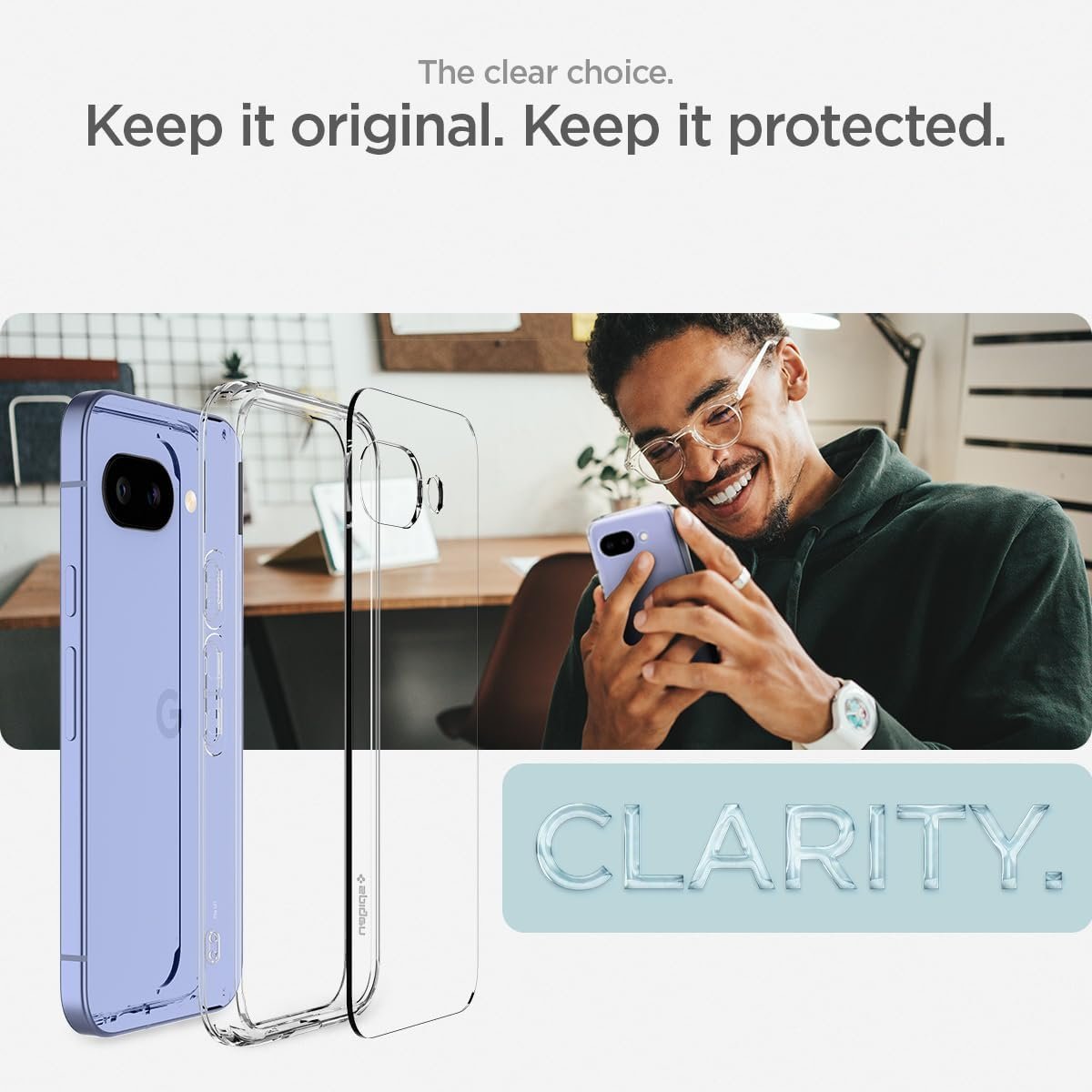 Θήκη Google Pixel 9a Spigen Ultra Hybrid Διάφανη Σκληρή - Crystal Clear (ACS09042)