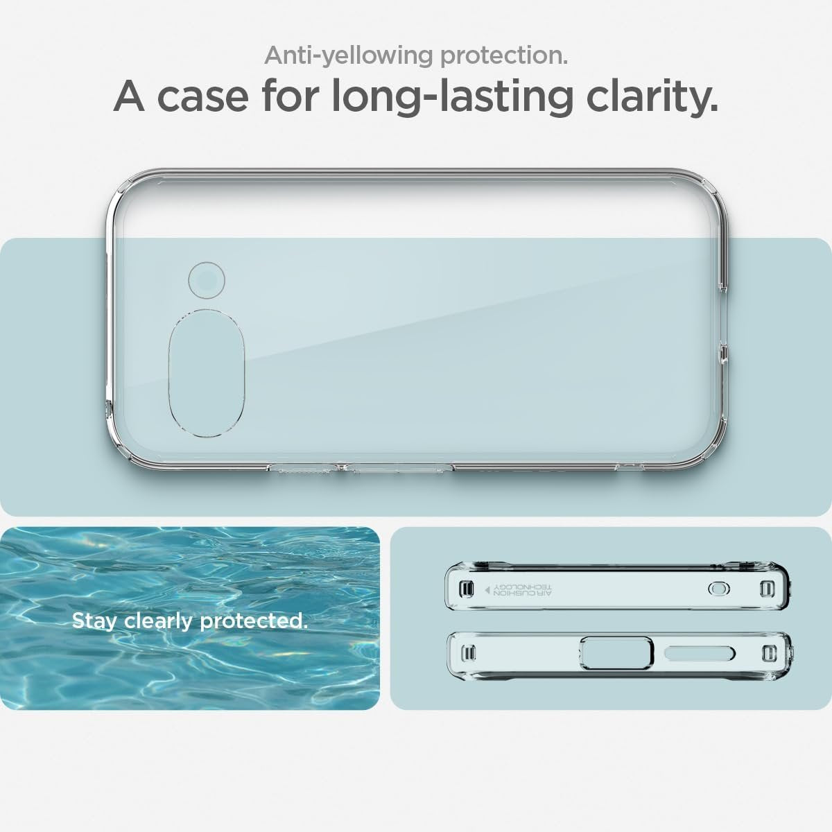 Θήκη Google Pixel 9a Spigen Ultra Hybrid Διάφανη Σκληρή - Crystal Clear (ACS09042)
