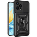 Θήκη Honor 200 Lite Techsuit CamShield Ανθεκτική με Κάλυμμα για την Κάμερα & Μεταλλικό Ring Holder - Black (5949419165847)