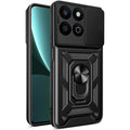 Θήκη Honor 200 Smart / X7c Techsuit CamShield Ανθεκτική με Κάλυμμα για την Κάμερα & Μεταλλικό Ring Holder - Black (5949419255