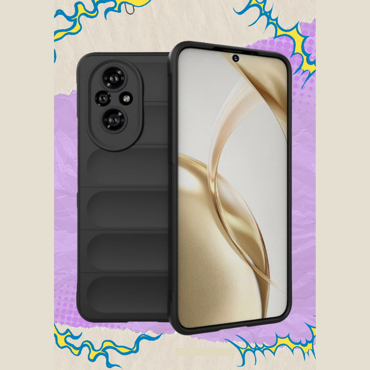 Θήκη Honor 200 Techsuit Magic Shield Σιλικόνης - Black (5949419192430)