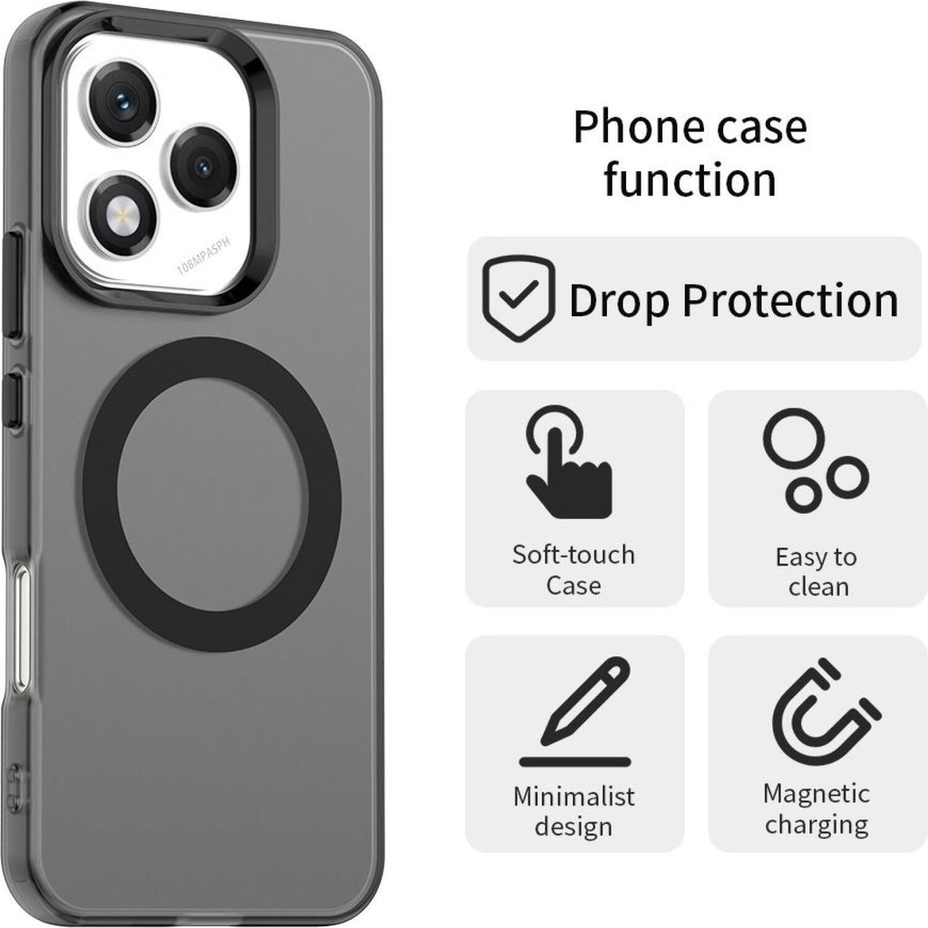 Θήκη Honor 400 Lite Techsuit CandyCase Σκληρή Ημιδιάφανη με MagSafe - Black (5949419310865)