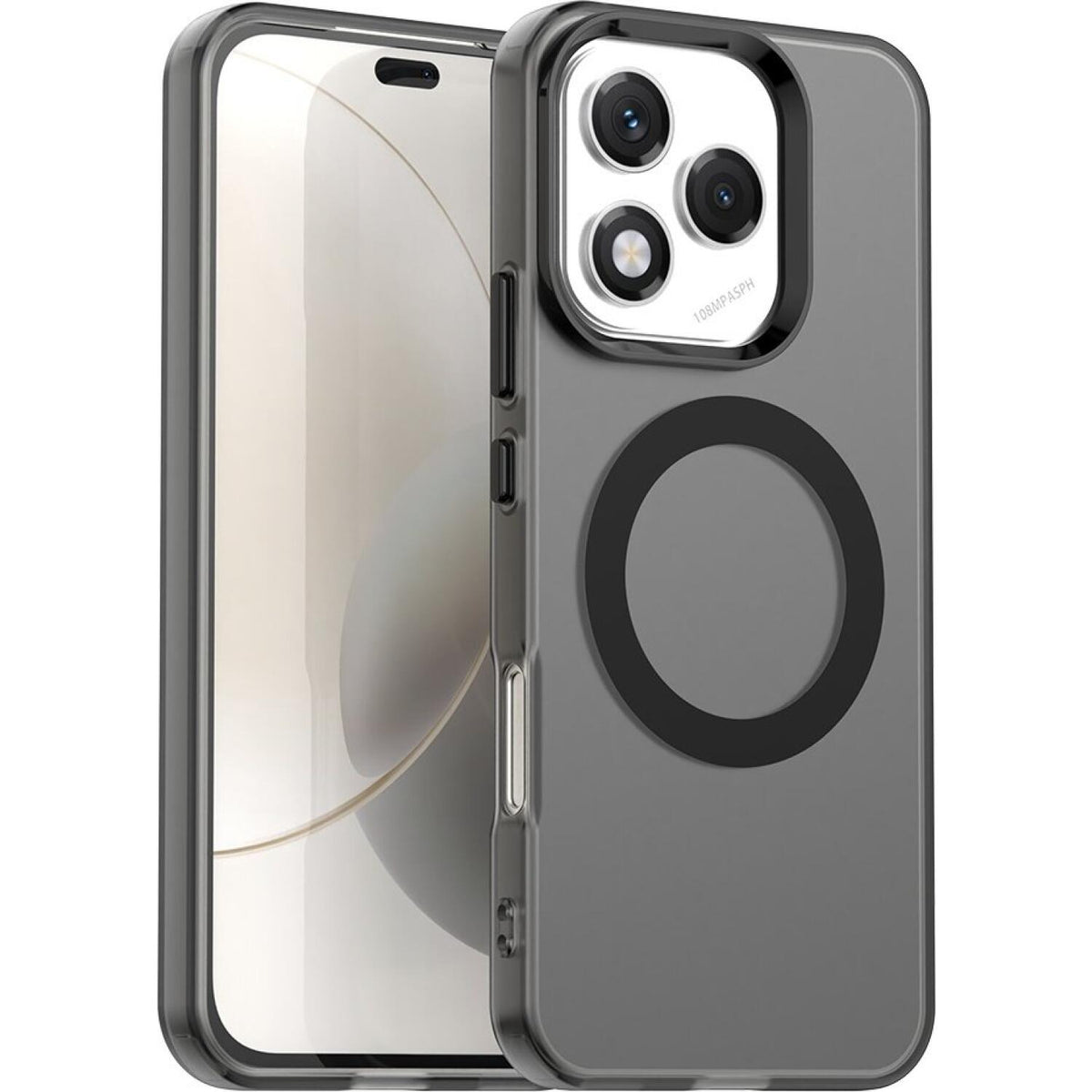 Θήκη Honor 400 Lite Techsuit CandyCase Σκληρή Ημιδιάφανη με MagSafe - Black (5949419310865)