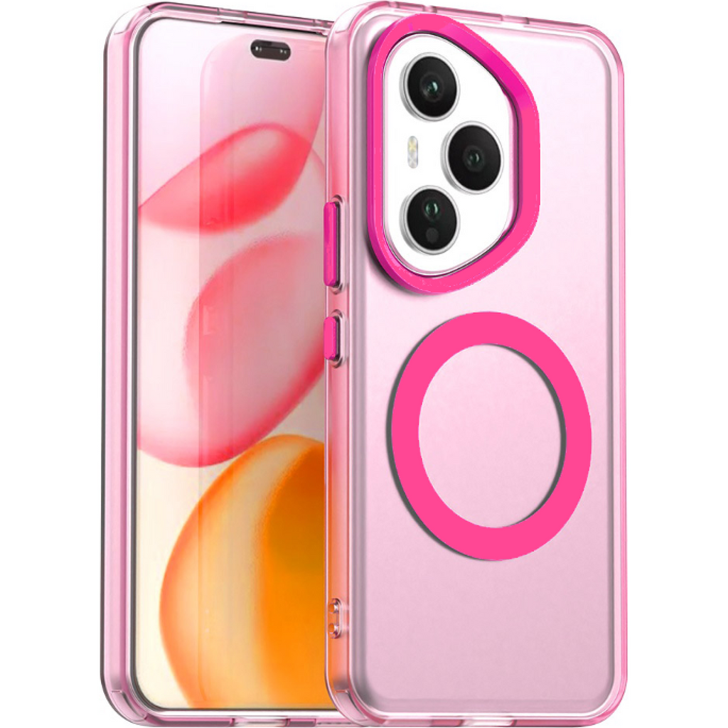 Θήκη Honor 400 Pro Techsuit CandyCase Σκληρή Ημιδιάφανη με MagSafe - Pink (5949419310742)