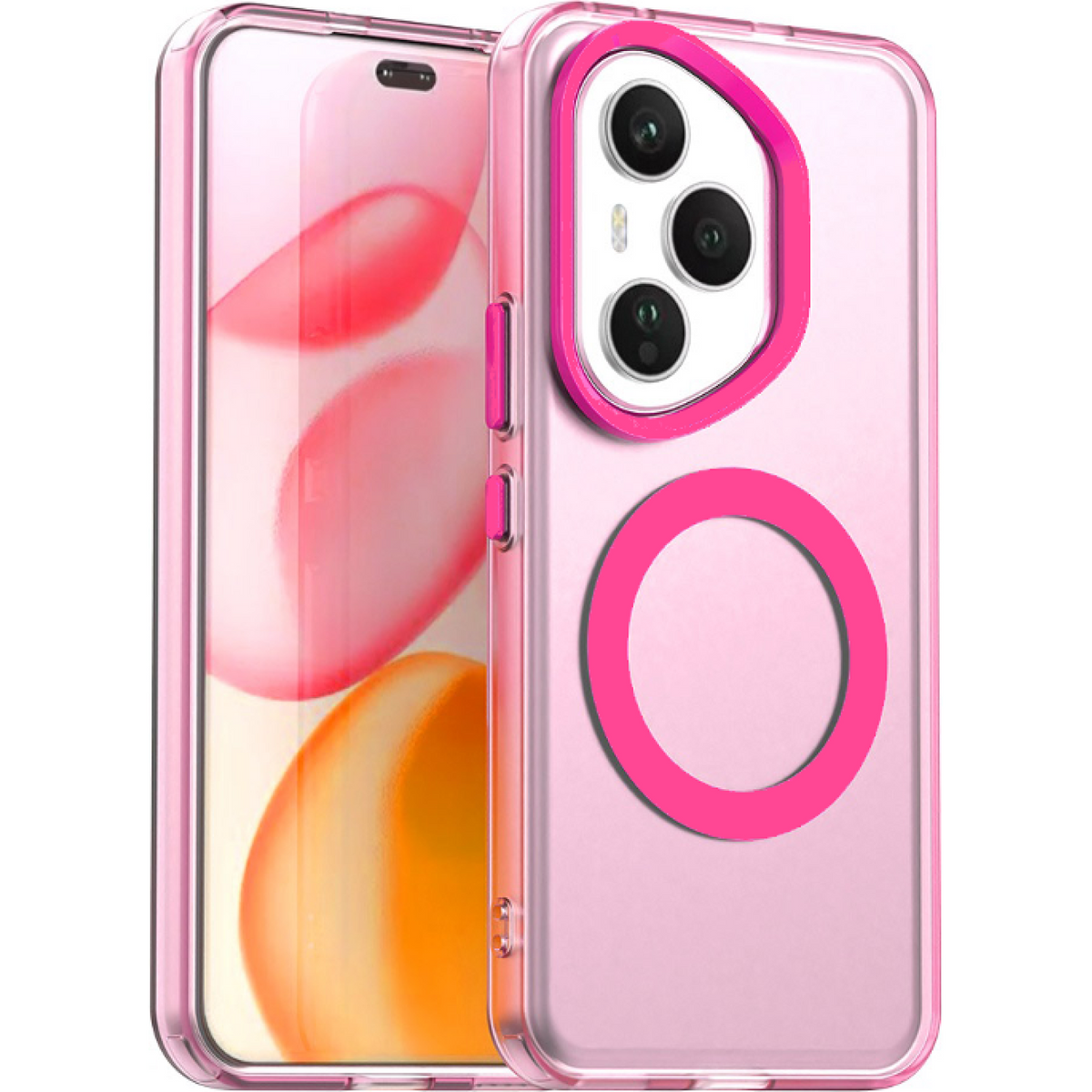 Θήκη Honor 400 Pro Techsuit CandyCase Σκληρή Ημιδιάφανη με MagSafe - Pink (5949419310742)