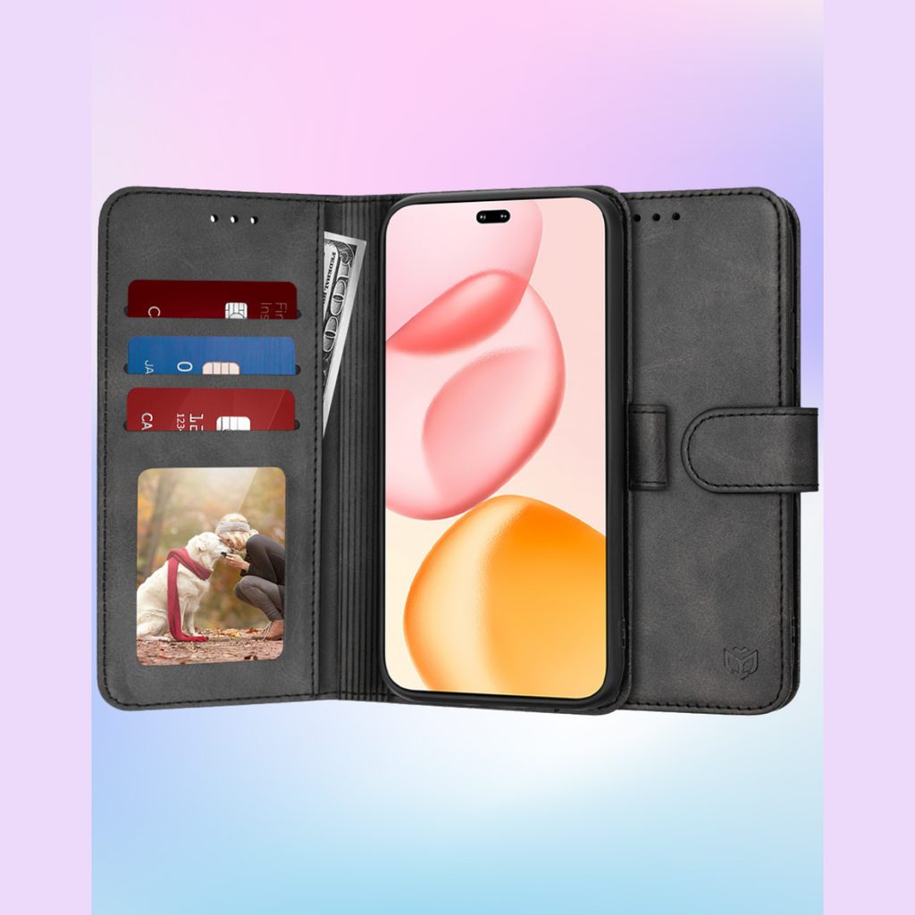 Θήκη Honor 400 Pro Techsuit Diary Book Πορτοφόλι - Black (5949419318243)