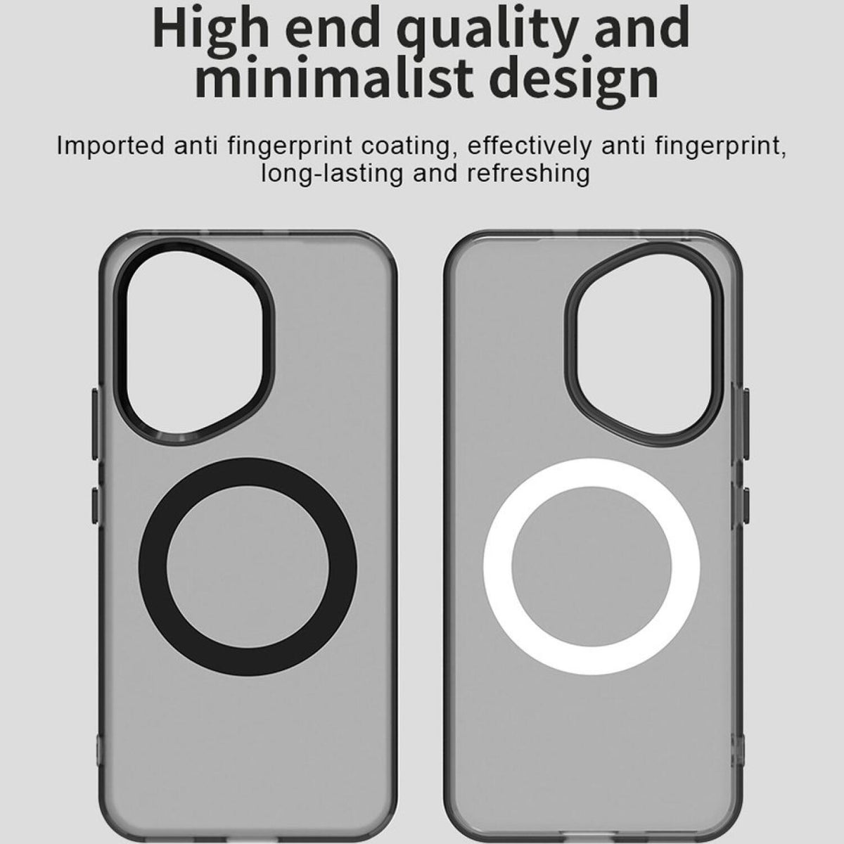 Θήκη Honor 400 Techsuit CandyCase Σκληρή Ημιδιάφανη με MagSafe - Black (5949419310810)