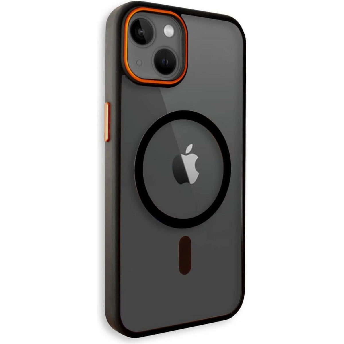 Θήκη iPhone 13 Bodycell DualTone Hybrid Case Διάφανη Σκληρή με MagSafe & TPU Bumper - Black (5206015086410)