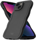 Θήκη iPhone 13 HappyCase Wavy Σιλικόνης - Black (8719246474576)
