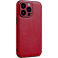 Θήκη iPhone 13 Pro Bodycell Prestige Backcover με Πλαίσιο Κάμερας - Red (5206015068188)