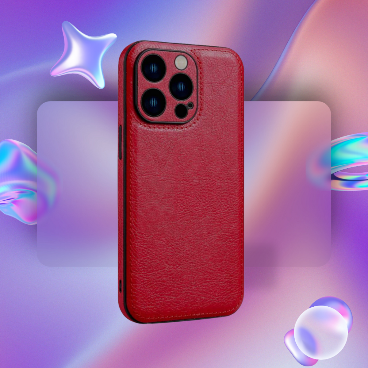 Θήκη iPhone 13 Pro Max Bodycell Prestige Backcover με Πλαίσιο Κάμερας - Red (5206015068225)