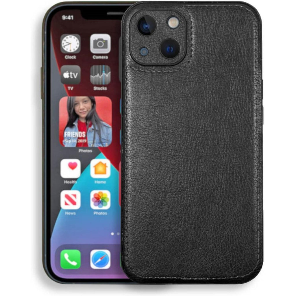 Θήκη iPhone 14 Bodycell Prestige Backcover με Πλαίσιο Κάμερας - Black (5206015068232)