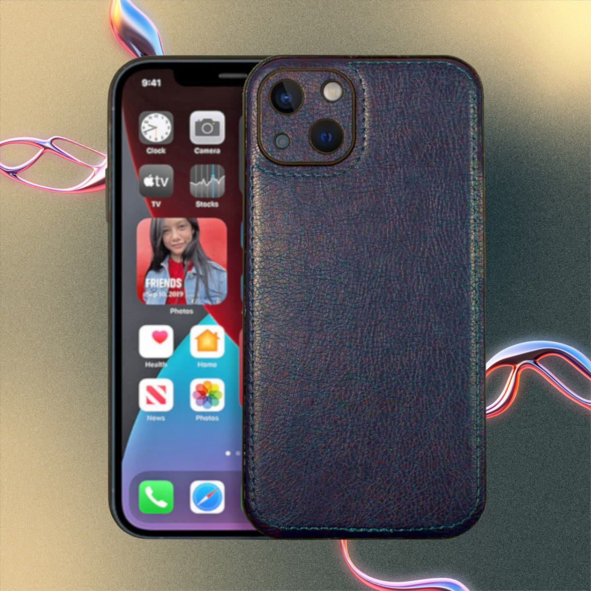 Θήκη iPhone 14 Bodycell Prestige Backcover με Πλαίσιο Κάμερας - Blue (5206015068249)