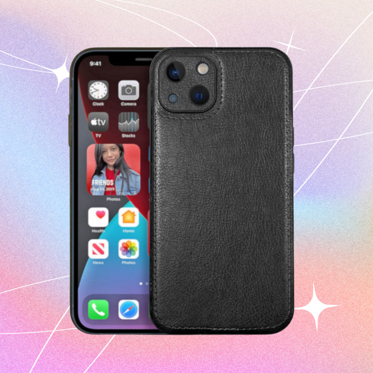 Θήκη iPhone 14 Plus Bodycell Prestige Backcover με Πλαίσιο Κάμερας - Black (5206015068270)