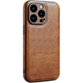 Θήκη iPhone 14 Pro Bodycell Prestige Backcover με Πλαίσιο Κάμερας - Brown (5206015068331)
