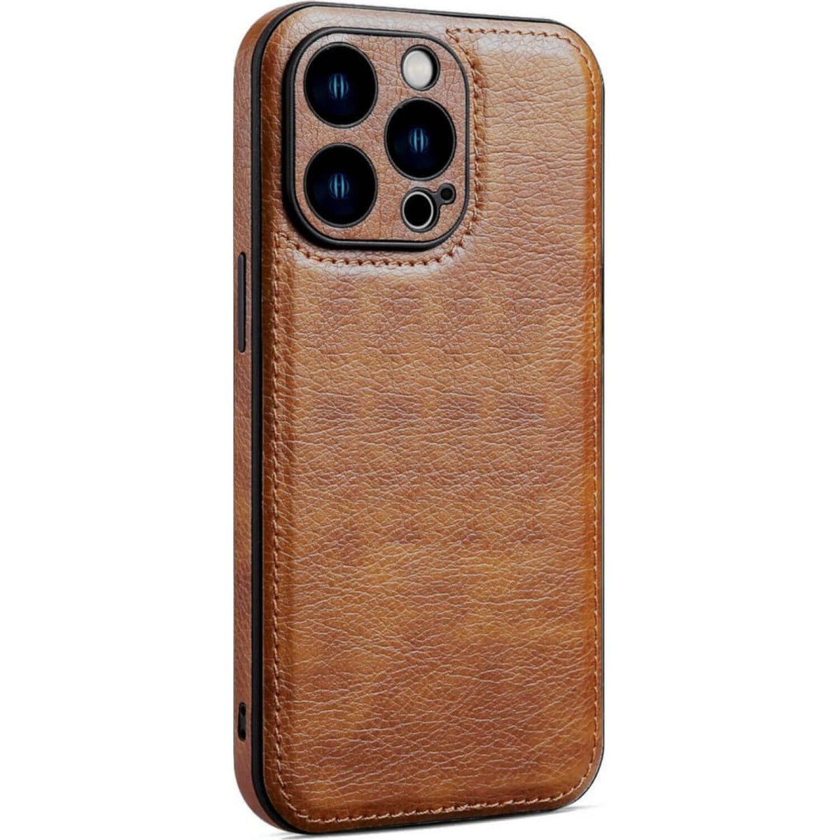 Θήκη iPhone 14 Pro Bodycell Prestige Backcover με Πλαίσιο Κάμερας - Brown (5206015068331)