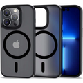 Θήκη iPhone 14 Pro Max Bodycell MagSafe Backcover Σκληρή Ημιδιάφανη με MagSafe - Matte Black (5206015083716)