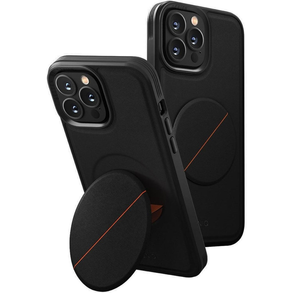 Θήκη iPhone 14 Pro Max Uniq Novo Ανθεκτική Σκληρή με KickStand & Grip - Black (UNIQ-IP6.7PM(2022)-NOVOBLK)