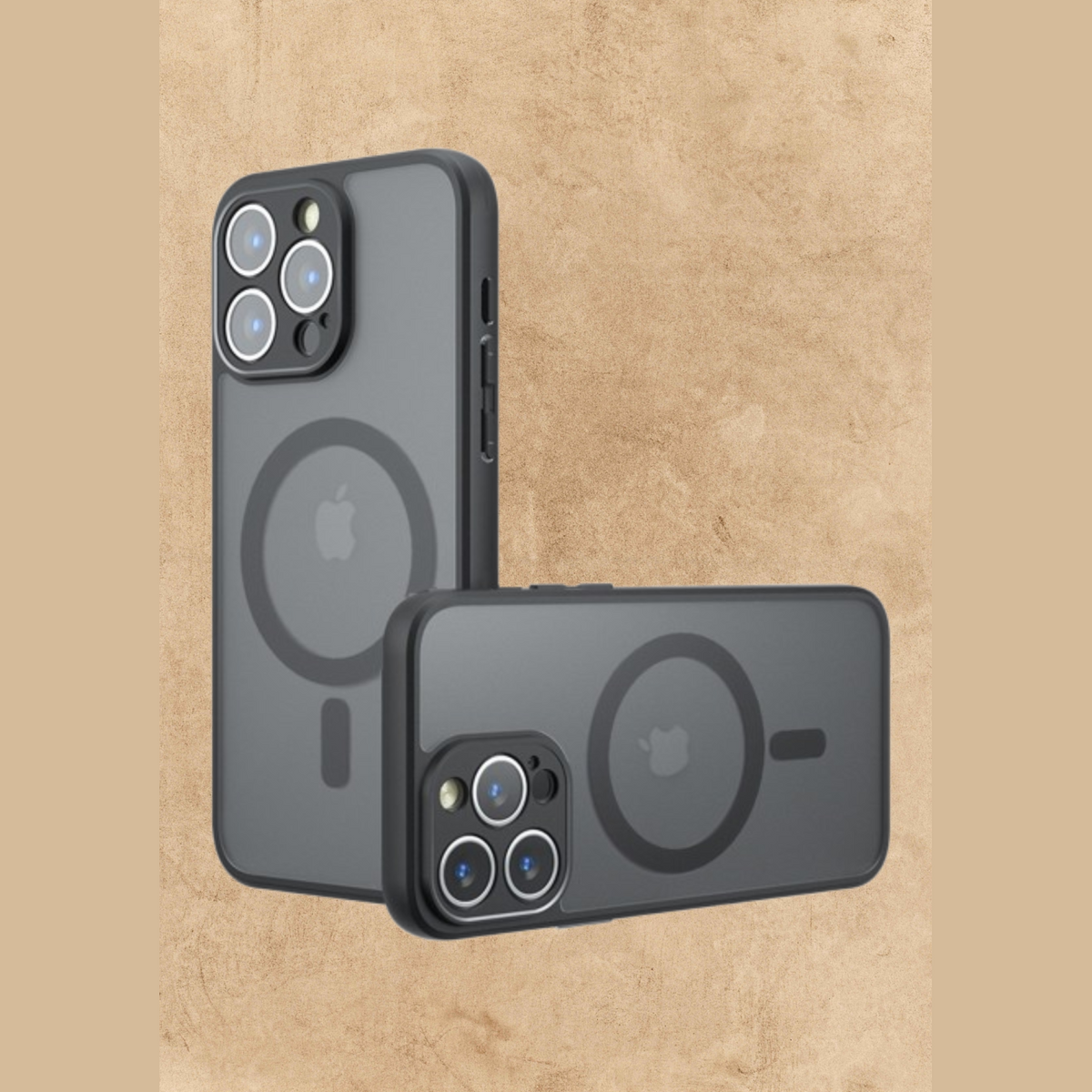 Θήκη iPhone 14 Pro Techsuit PureFrost Σκληρή Ημιδιάφανη με MagSafe - Frosted Black (5949419321359)