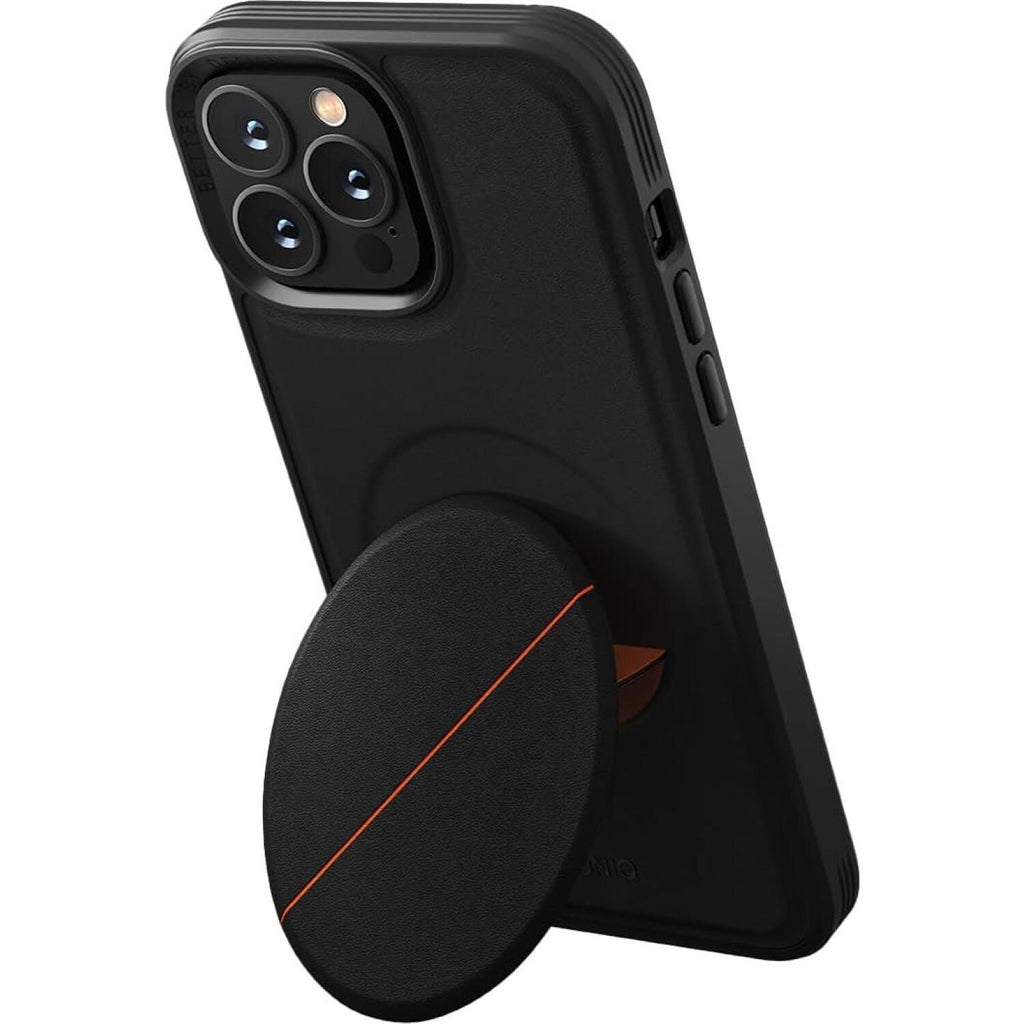 Θήκη iPhone 14 Pro Uniq Novo Ανθεκτική Σκληρή με KickStand & Grip - Black (UNIQ-IP6.1P(2022)-NOVOBLK)
