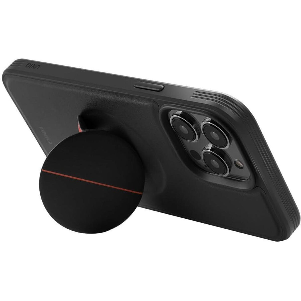 Θήκη iPhone 14 Pro Uniq Novo Ανθεκτική Σκληρή με KickStand & Grip - Black (UNIQ-IP6.1P(2022)-NOVOBLK)