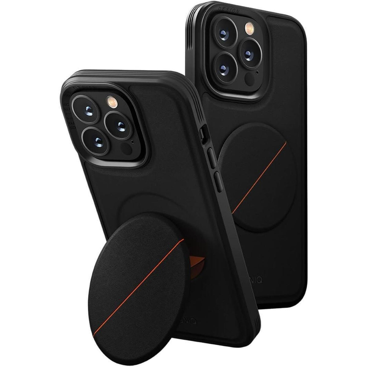 Θήκη iPhone 14 Pro Uniq Novo Ανθεκτική Σκληρή με KickStand & Grip - Black (UNIQ-IP6.1P(2022)-NOVOBLK)