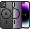 Θήκη iPhone 15 Plus Bodycell MagSafe Backcover Σκληρή Ημιδιάφανη με MagSafe - Matte Black (5206015083730)