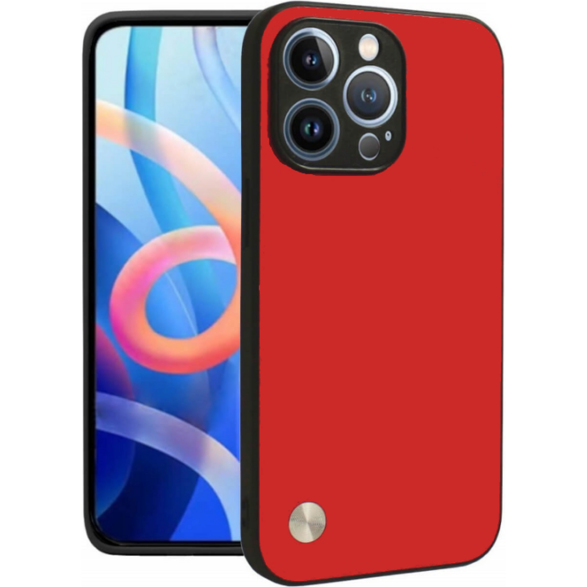 Θήκη iPhone 15 Pro Bodycell Vegan Cover Σκληρή - Red (5206015076008)