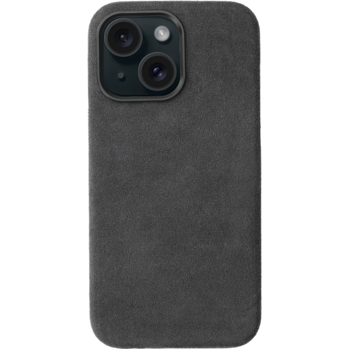 Θήκη iPhone 15 Rosso Avanti Back Cover από Premium Alcantara με MagSafe - Gray (8719246549762)