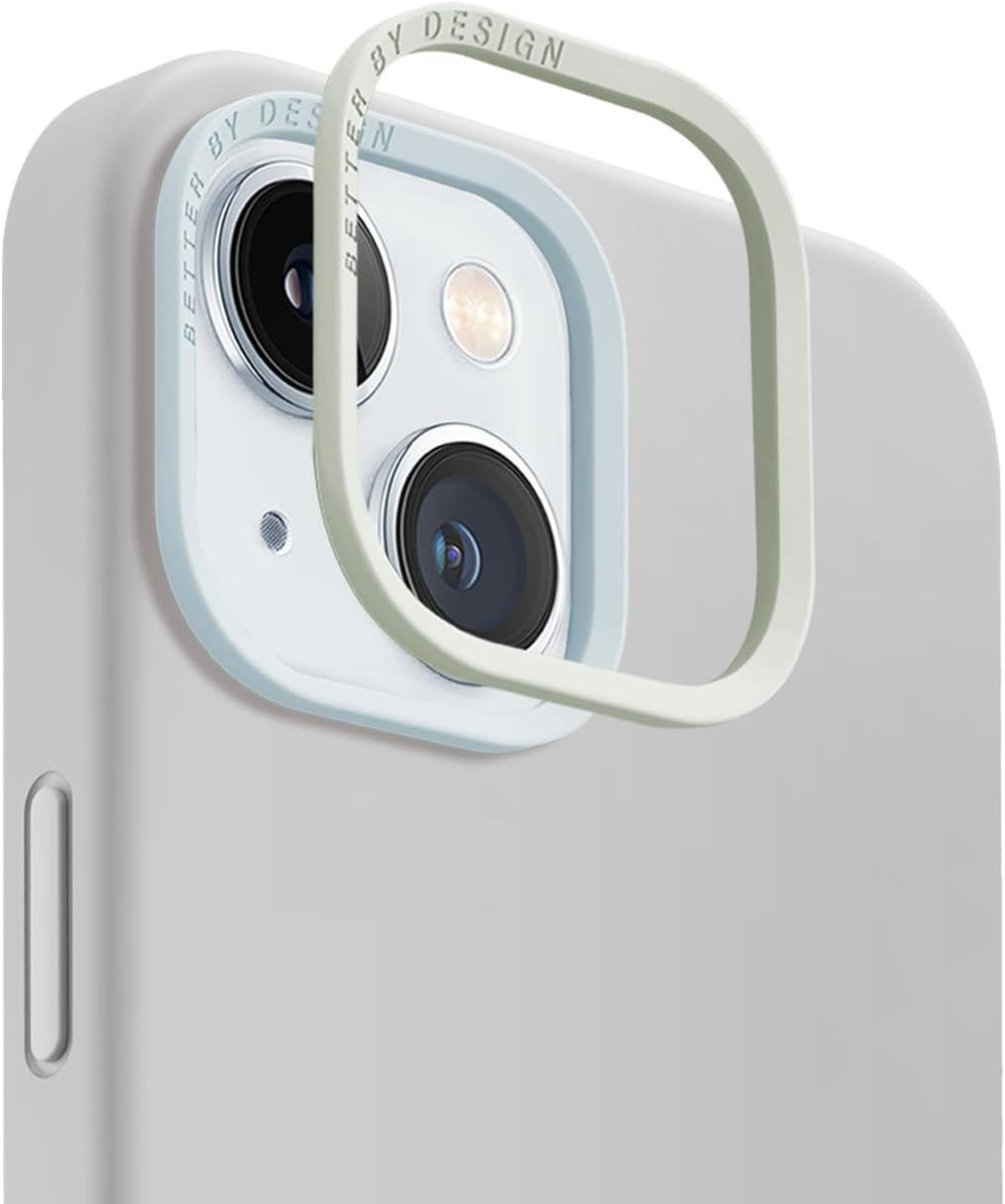 Θήκη iPhone 15 Uniq Lino Hue MagClick Ανθεκτική Σκληρή με MagSafe & 2 x Πλαίσια Κάμερας - Chalk Grey (UNIQ-IP6.1(2023)-LINOHM