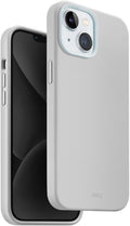 Θήκη iPhone 15 Uniq Lino Hue MagClick Ανθεκτική Σκληρή με MagSafe & 2 x Πλαίσια Κάμερας - Chalk Grey (UNIQ-IP6.1(2023)-LINOHM