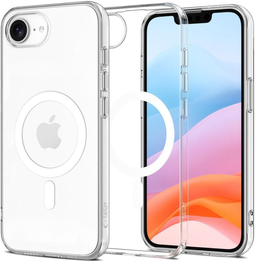 Θήκη iPhone 17e / 16e Tech-Protect FlexAir Διάφανη Σιλικόνης με MagSafe - Clear (5906302360178)