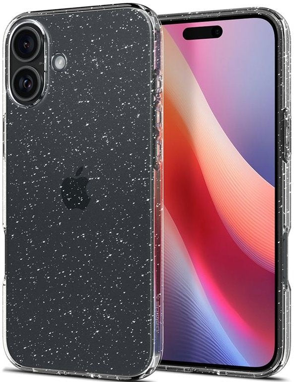 Θήκη iPhone 16 Plus Spigen Liquid Crystal Glitter Σιλικόνης - Crystal Quartz (ACS08065)