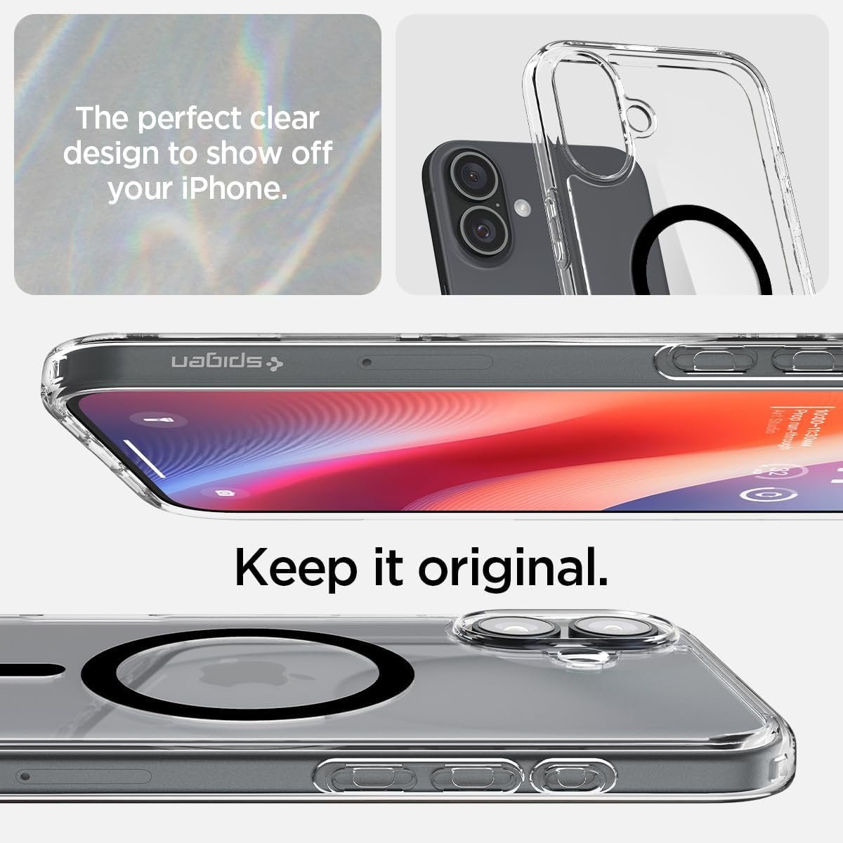 Θήκη iPhone 16 Plus Spigen Ultra Hybrid MagFit Σκληρή με MagSafe - Black (ACS08076)
