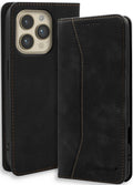 Θήκη iPhone 16 Pro Bodycell Book Case Πορτοφόλι - Black (5206015079702)