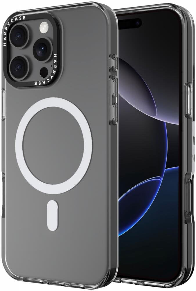 Θήκη iPhone 16 Pro HappyCase Joy Διάφανη Σκληρή με MagSafe - Crystal Clear (8719246463020)