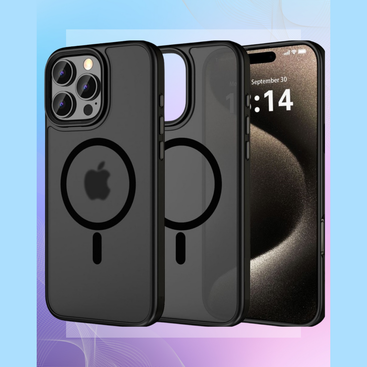 Θήκη iPhone 16 Pro Max Bodycell MagSafe Backcover Σκληρή Ημιδιάφανη με MagSafe - Matte Black (5206015083792)