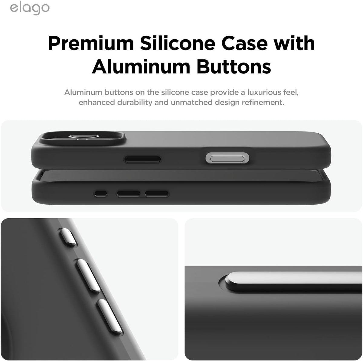 Θήκη iPhone 16 Pro Max Elago Magnetic Silicone Case Premium Σιλικόνης με MagSafe - Black (ES16MSSC69PRO-BK)