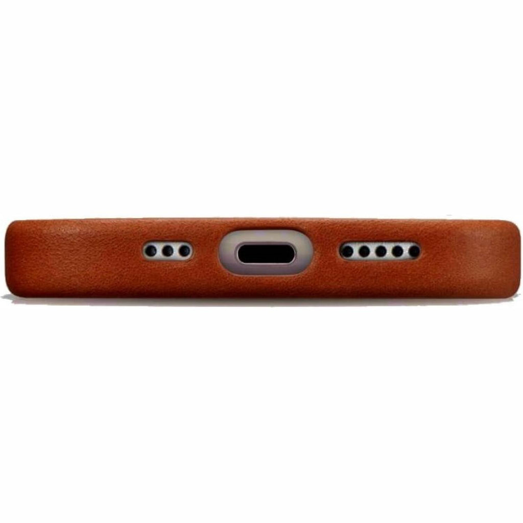 Θήκη iPhone 16 Pro Max iCarer Leather Back Case Δερμάτινη με MagSafe - Retro Brown (WMI16240704-SN)