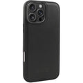 Θήκη iPhone 16 Pro Max iCarer Leather TPU Back Cover Δερμάτινη με TPU Bumper & MagSafe - Black (WMI16250901-BK)