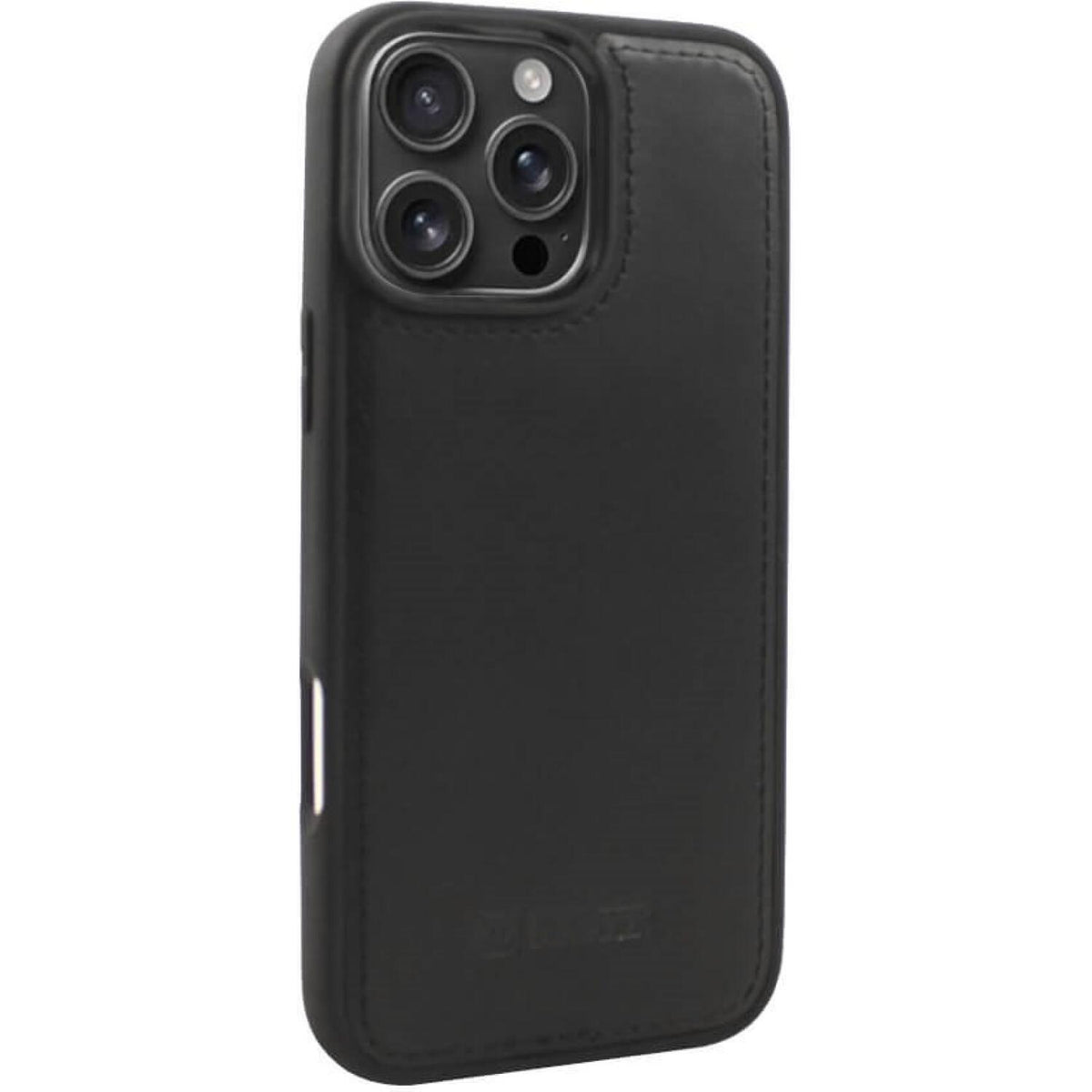 Θήκη iPhone 16 Pro Max iCarer Leather TPU Back Cover Δερμάτινη με TPU Bumper & MagSafe - Black (WMI16250901-BK)